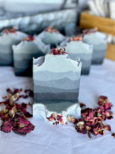 Load image into Gallery viewer, Charcoal rose Goat Milk Soap