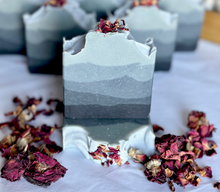 Load image into Gallery viewer, Charcoal rose Goat Milk Soap