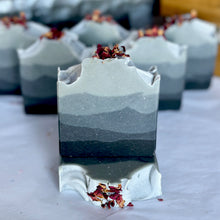 Load image into Gallery viewer, Charcoal rose Goat Milk Soap