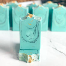 Load image into Gallery viewer, Turquoise Marble Goat Milk Soap

