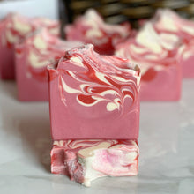 Load image into Gallery viewer, Scarlet Cherry Champagne Goat Milk Soap
